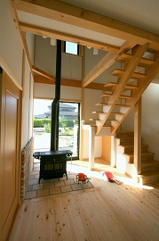 階段ホールの施工例2